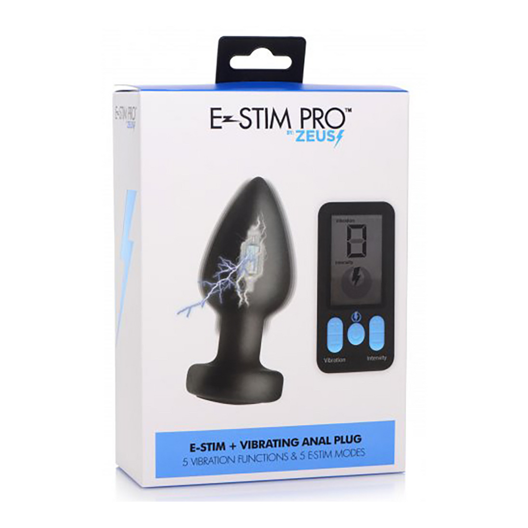E-Stim Pro Siliconen Anale Plug Met Vibratie & Afstandsbediening