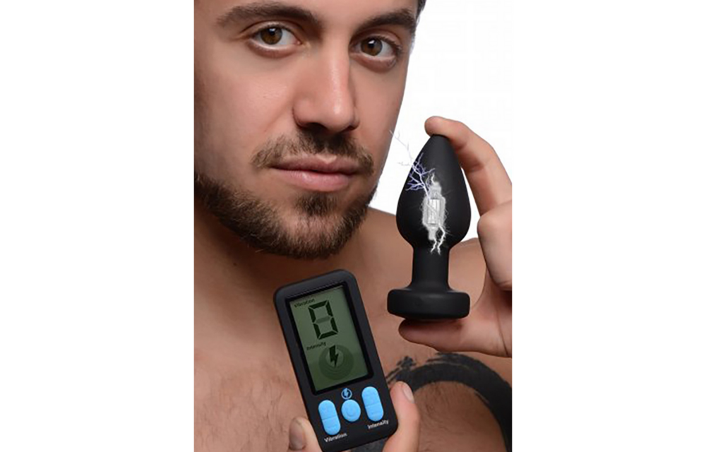 E-Stim Pro Silicone Anal Plug With Vibration & Remote Control