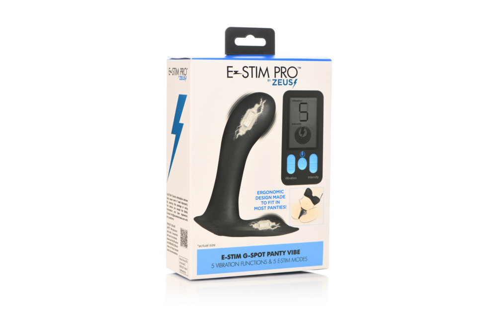 E-Stim Pro G-Spot Panty Vibe Black – Powerful Stimulation