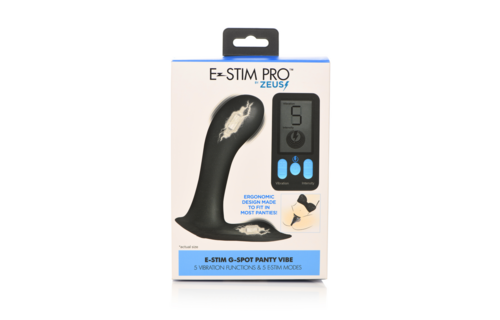 E-Stim Pro G-Spot Panty Vibe Black – Powerful Stimulation