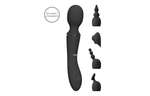 Nami - Pulse Wave Vibrating Wand - Black