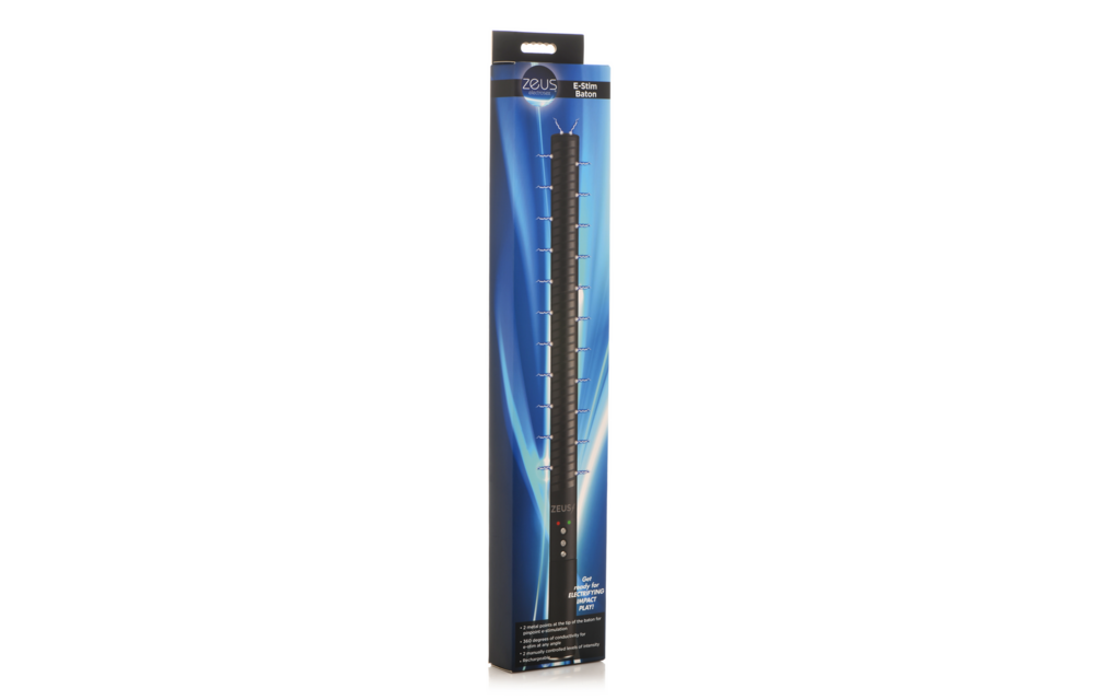 E-Stim Baton Zwart - Intensieve Elektro-Stimulatie & Genot
