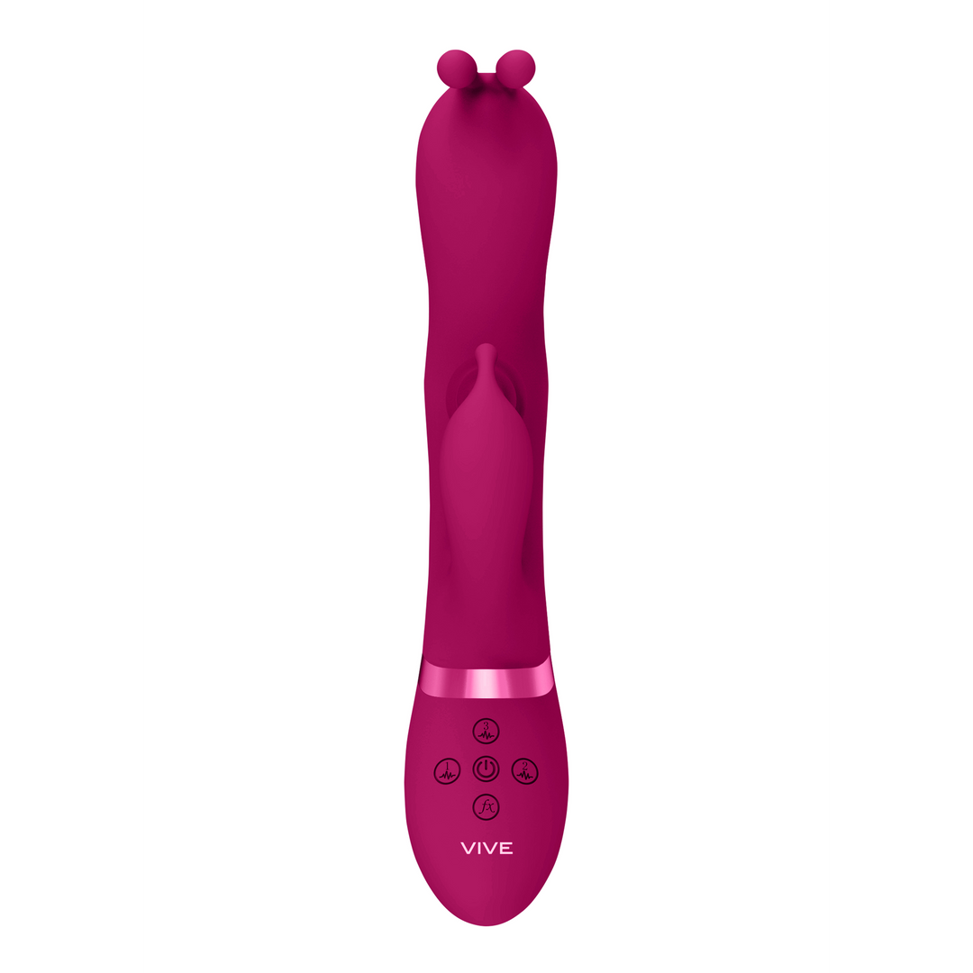 Gada - Vibrerende Bunny Ear G-Spot Rabbit met Pulse Wave Shaft