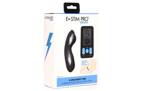 E-Stim Panty Vibe Schwarz | Diskrete Fernbedienung & Vergnügen