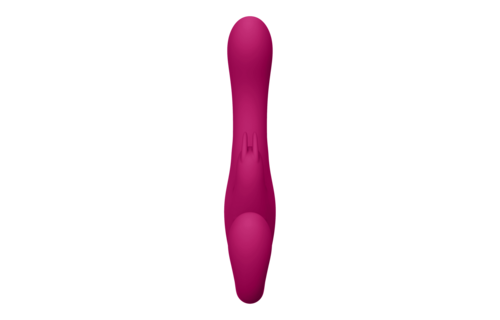 Suki - Vibrating Strapless Strap-on Rabbit - Pink