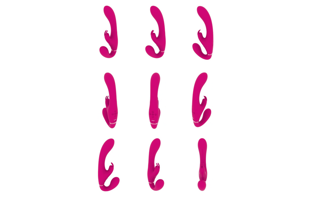 Suki - Vibrating Strapless Strap-on Rabbit - Pink