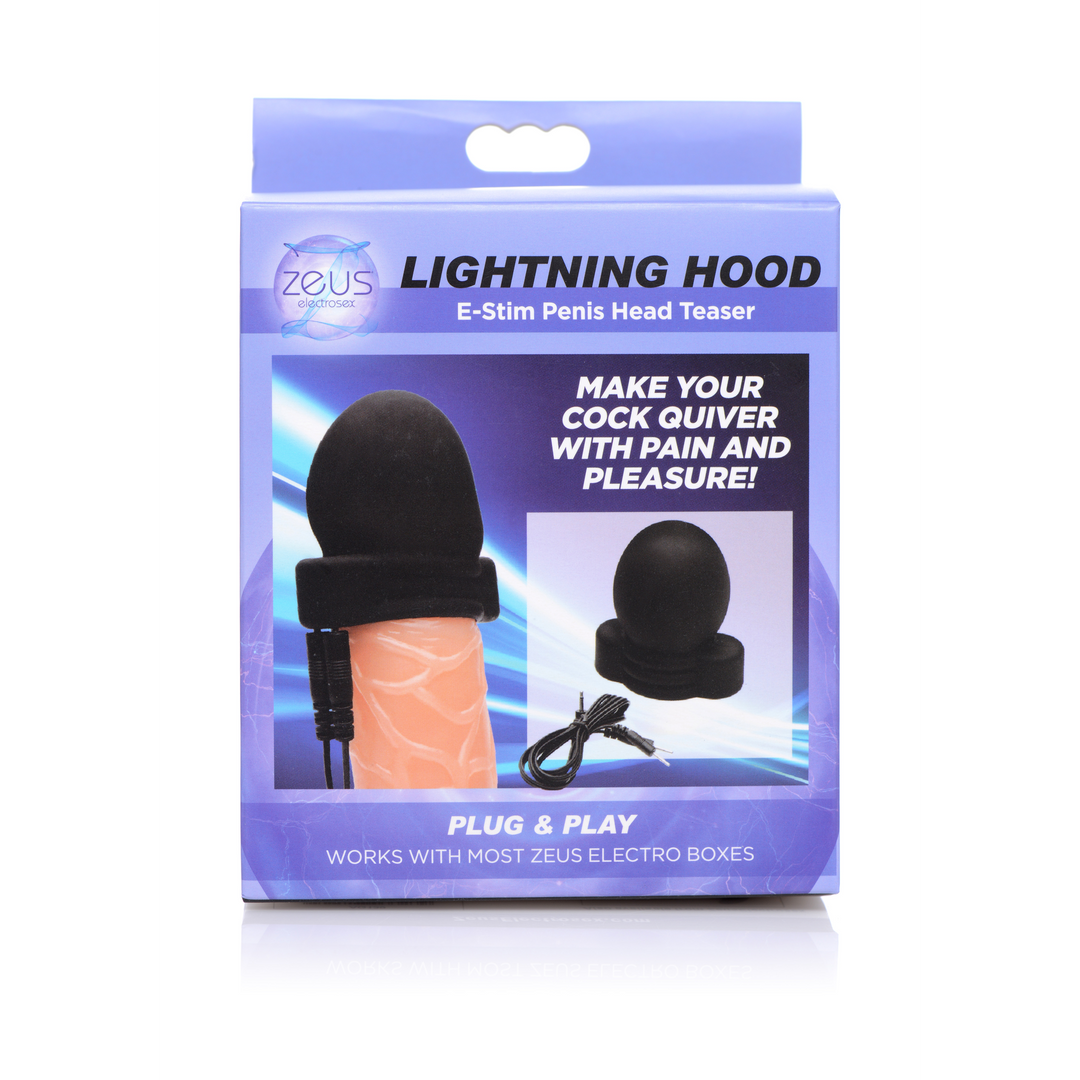 Lightning Hood - E-Stim Penis Head Teaser for Intense Pleasure