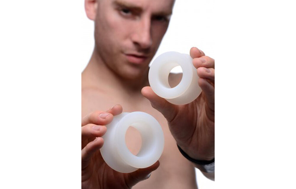 Stretch Master 2-Piece Silicone Anal Ring Set – 5 cm