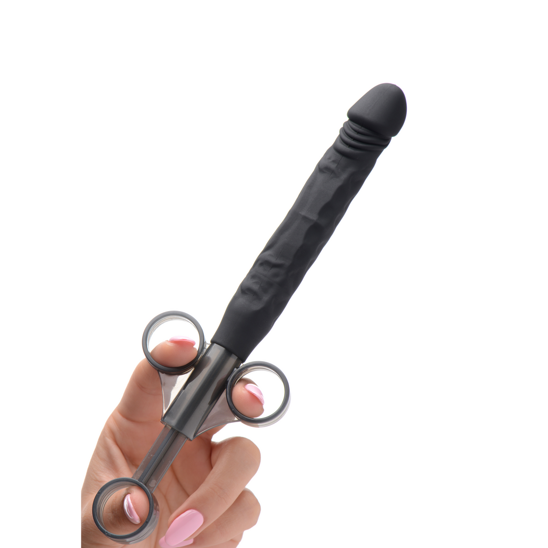 Jizz Shooter Silikon-Dildo-Gleitmittel-Launcher – Realistisches Vergnügen
