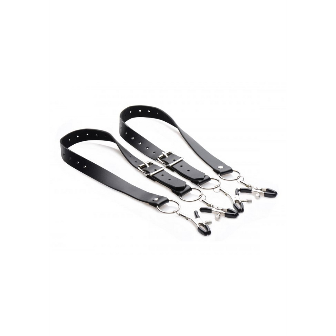 Labia Spreader with Clamps - Intense Kinky Pleasure | XR Brands