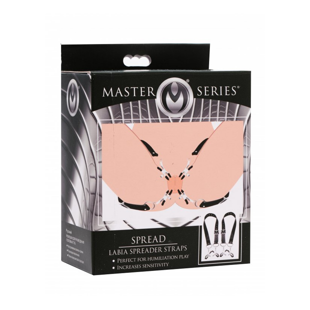 Labia Spreader met Klemmen - Intens Kinky Genot | XR Brands