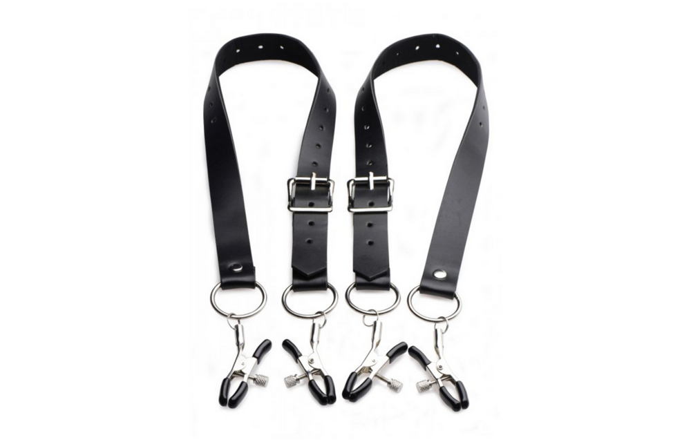 Labia Spreader with Clamps - Intense Kinky Pleasure | XR Brands