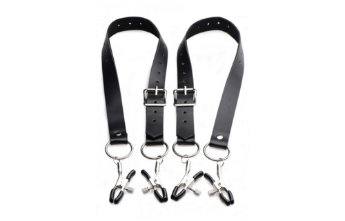 Labia Spreader with Clamps - Intense Kinky Pleasure | XR Brands