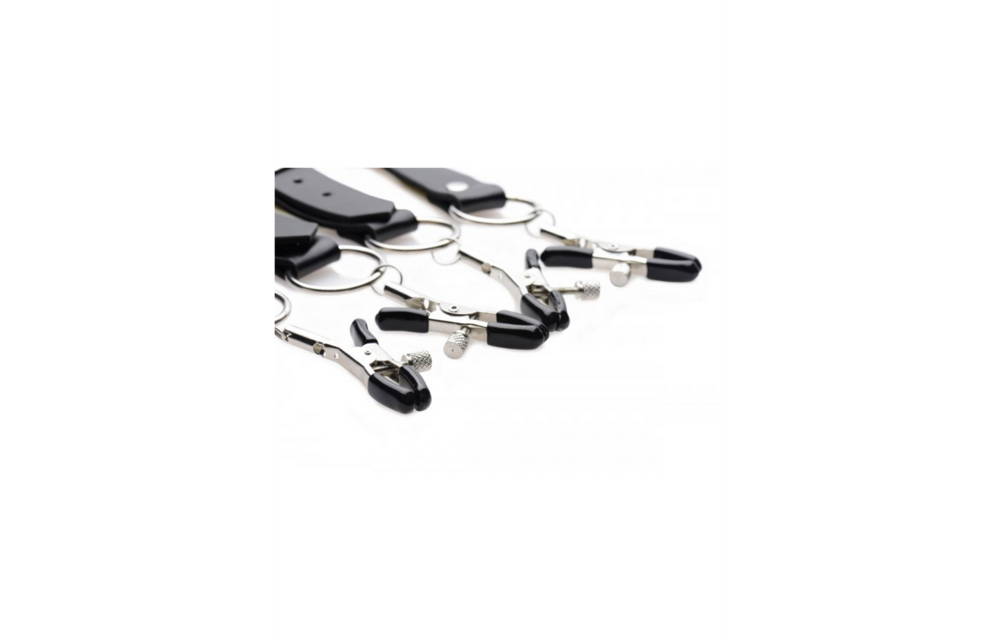 Labia Spreader with Clamps - Intense Kinky Pleasure | XR Brands