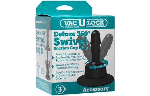 Deluxe 360 Swivel Zuignap Butt Plug - Flexibel & Krachtig