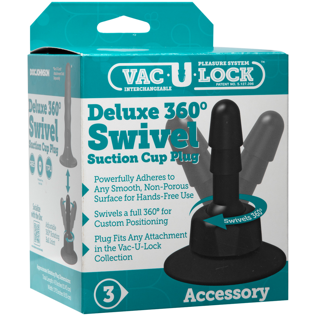 Deluxe 360 Swivel Suction Cup Butt Plug – Flexible & Powerful