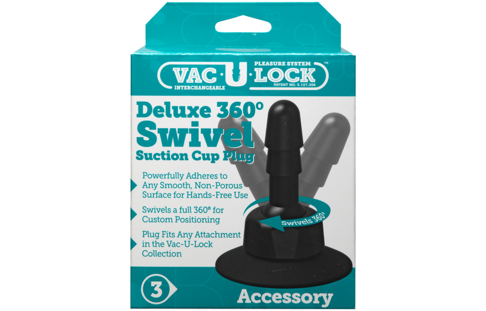 Deluxe 360 Swivel Saugnapf-Buttplug – flexibel und leistungsstark