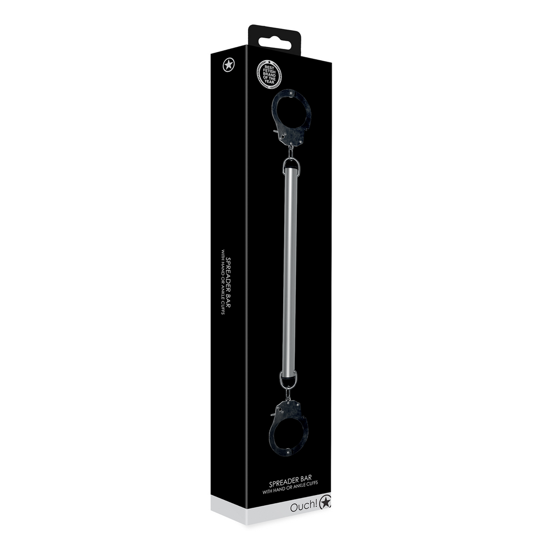 Spreader Bar Zilver Met Hand- & Enkelboeien | Comfort & Controle