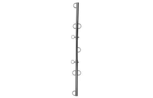 Spreizstange mit mehreren Haken Silber – BDSM-Kontrolle