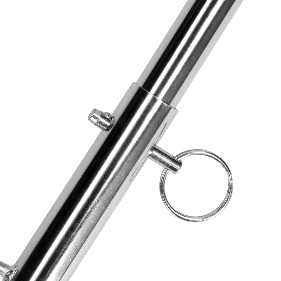 Spreader Bar With Multiple Hooks Silver – BDSM Control
