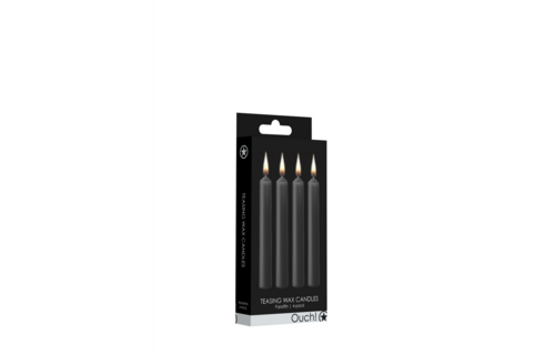 Teasing Wax Candles Black - 4 pieces | BDSM Wax Candle Set