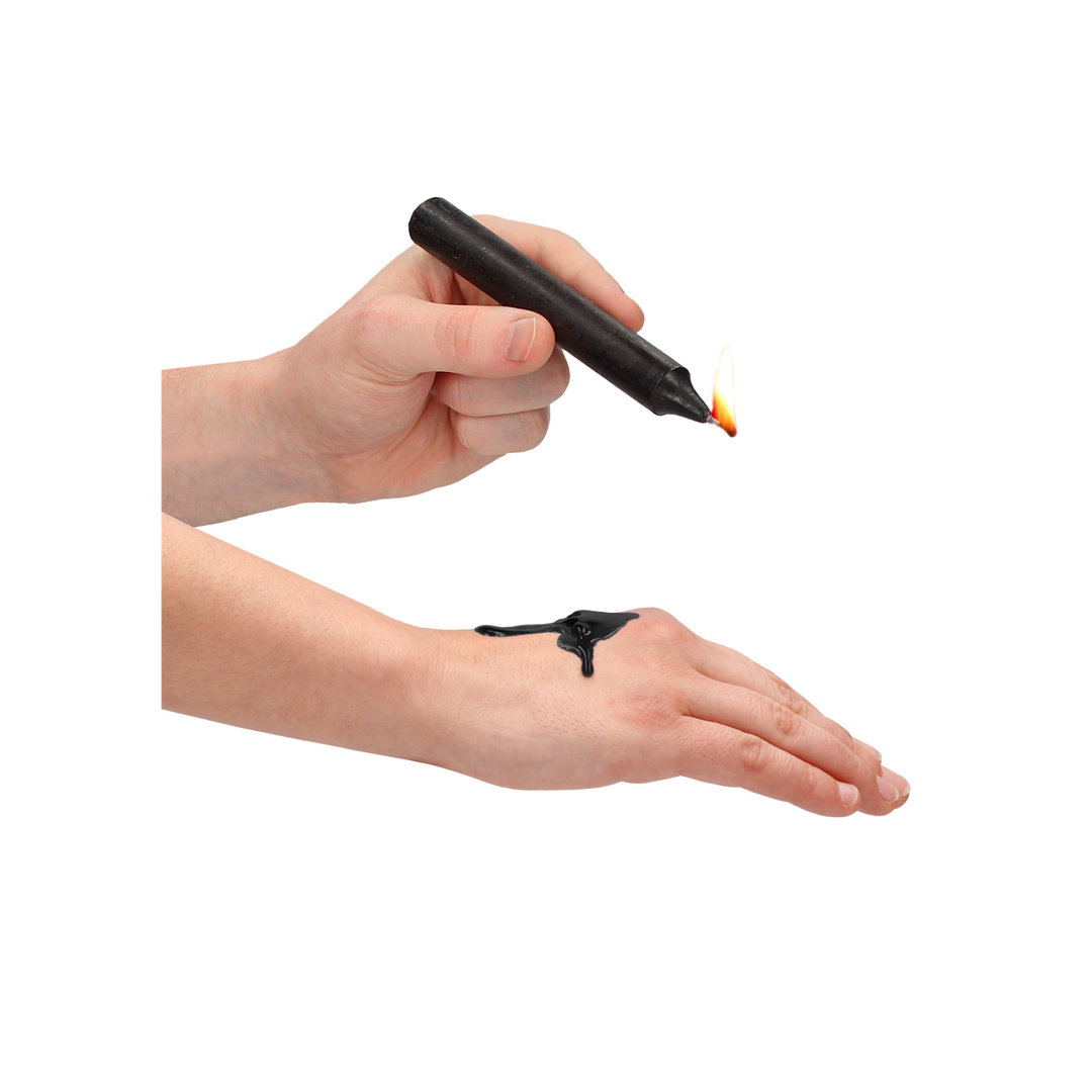 Plagen Wachskerzen – 4 Stück – Schwarz