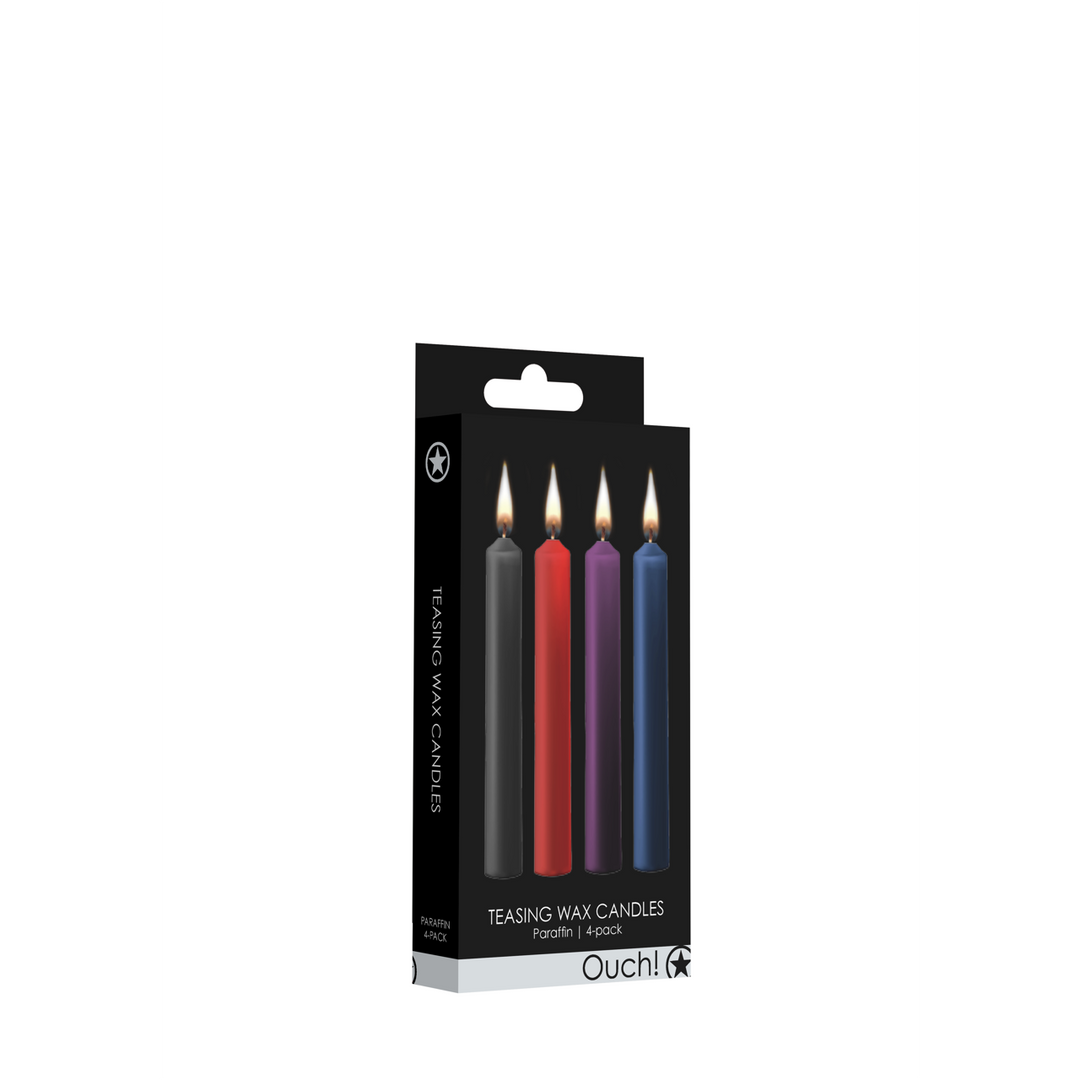 Teasing Wax Candle Set – 4 mehrfarbige BDSM-Kerzen