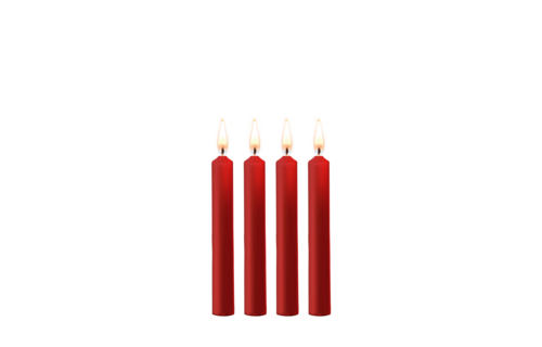 Teasing Wax Candles Red - 4 Pieces | Kinky BDSM Sensation