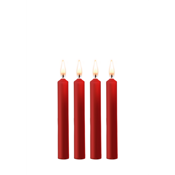 Teasing Wax Candles Red - 4 Pieces | Kinky BDSM Sensation