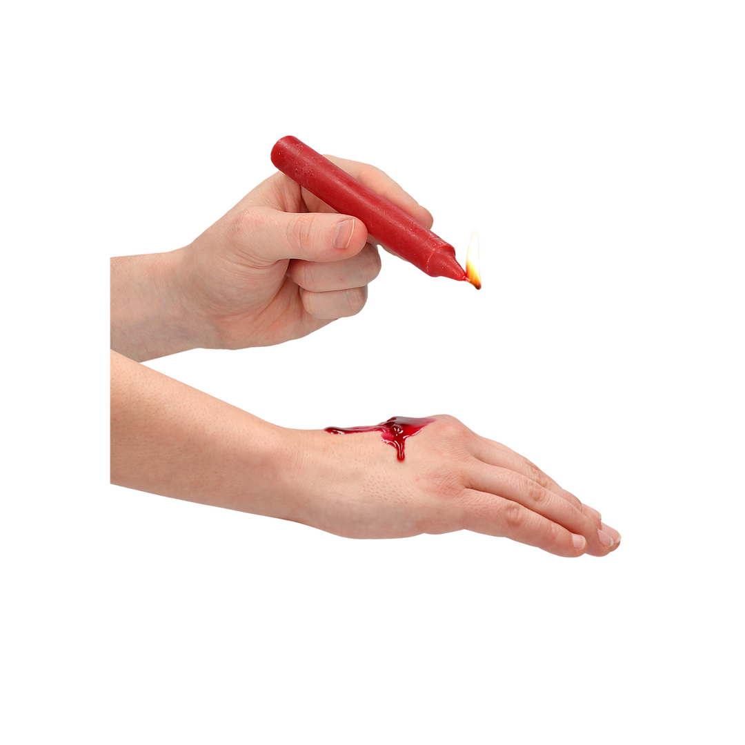Teasing Wax Candles Red - 4 Pieces | Kinky BDSM Sensation