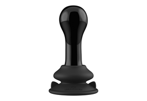 Globy Glass Vibrator 4.9 cm with Suction Cup & 10 Vibrations