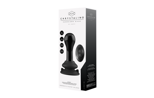 Globy Glazen Vibrator 4,9 cm met Zuignap & 10 Vibraties