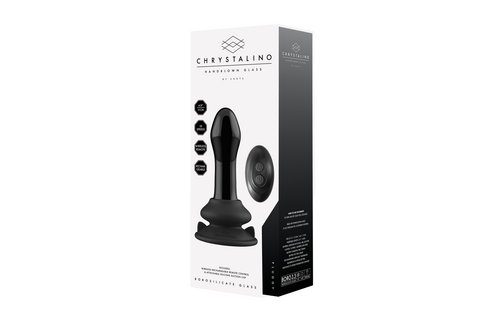 Pluggy Glazen Vibrator 5 cm met Zuignap | Chrystalino Shots