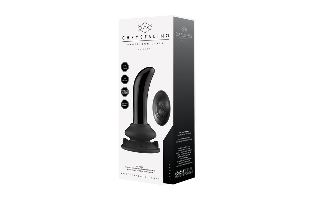 Prickly – Glatter Glas-G-Punkt-Vibrator mit Fernbedienung