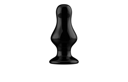 Missy Vibrerende Glazen Buttplug 5 cm met Zuignap - Chrystalino