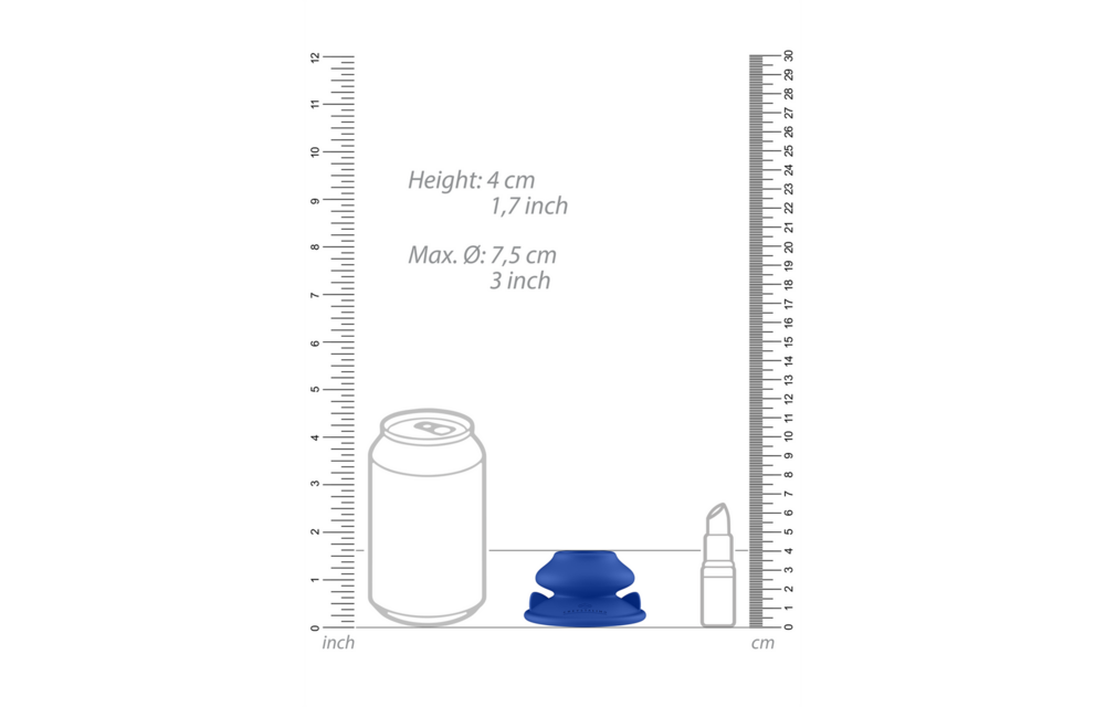 Siliconen Zuignap Chrystalino 7,4 cm – Stevige Grip Glas