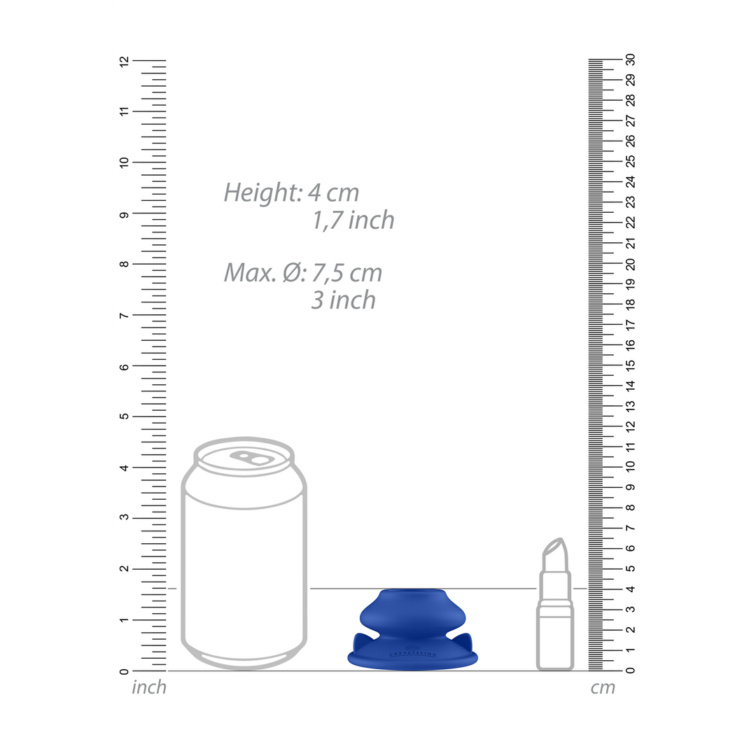 Silikon-Saugnapf Chrystalino 7,4 cm – Fester Halt Glas