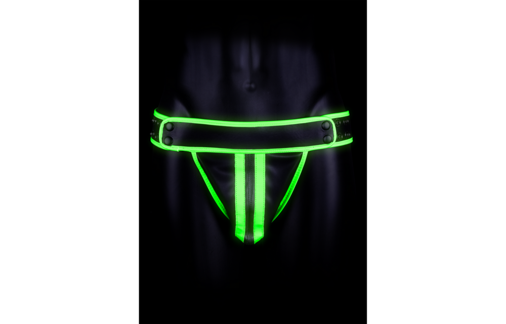Striped Jockstrap - Glow in the Dark - S/M