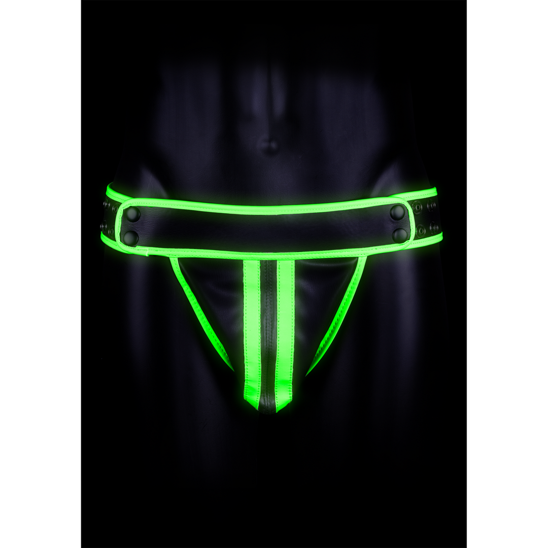 Gestreifter Glow-in-the-Dark-Jockstrap S/M | Ouch! By Shots