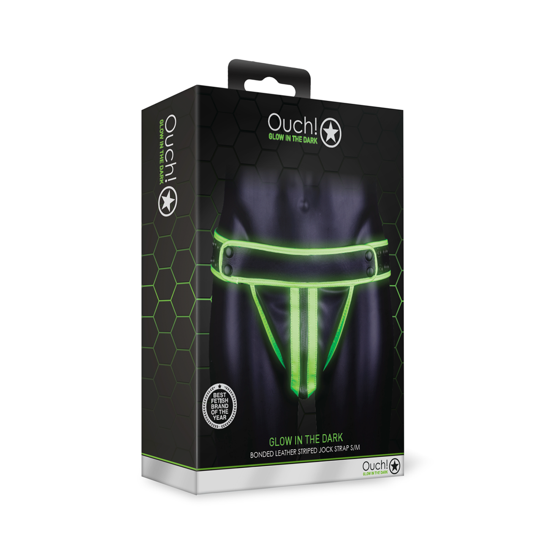 Gestreifter Jockstrap – Glow in the Dark – S/M