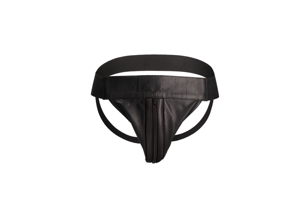 Leather Jockstrap With Zip L/XL – Stylish & Comfortable