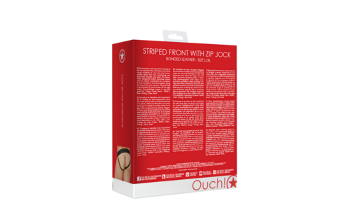 Zachte Leren Jockstrap Met Ritssluiting L/Xl – Ouch! By Shots