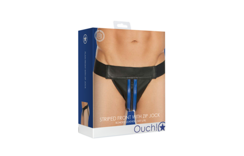 Einfarbiges Jock mit Reißverschluss vorne – L/XL