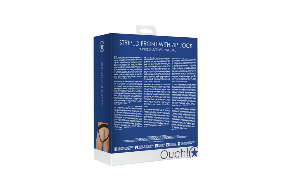 Zachte Leren Jockstrap Met Ritssluiting L/Xl – Ouch!