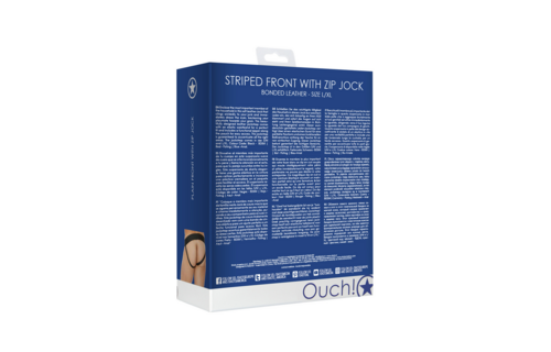 Zachte Leren Jockstrap Met Ritssluiting L/Xl – Ouch!