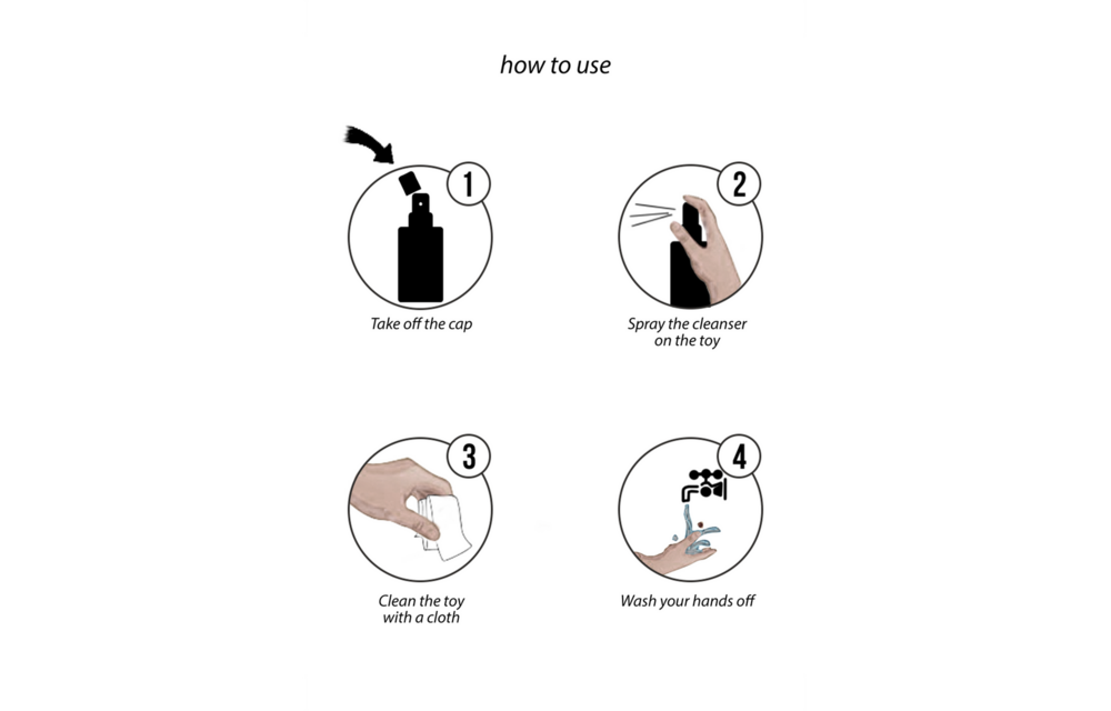 Toy Cleaner Natural & Safe | 150 ml Spray Natural Pleasure