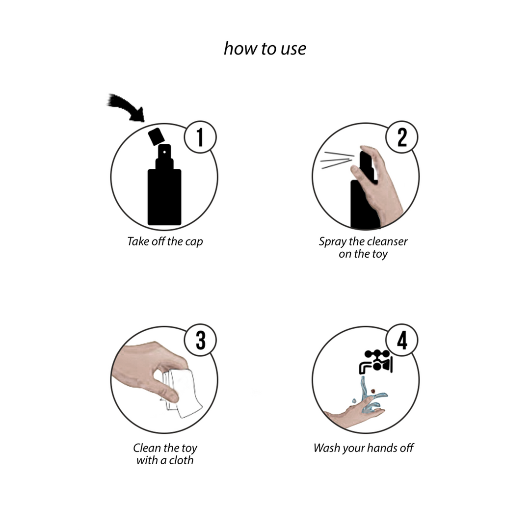 Toy Cleaner Natural & Safe | 150 ml Spray Natural Pleasure