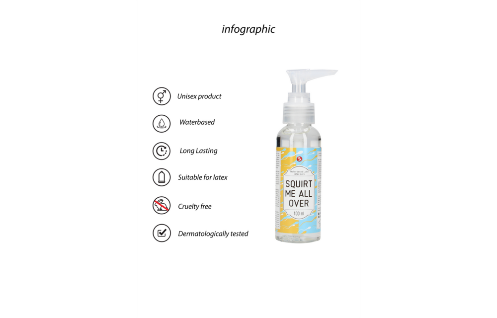 Squirt Me All Over – Sicheres Gleitmittel auf Wasserbasis 100 ml