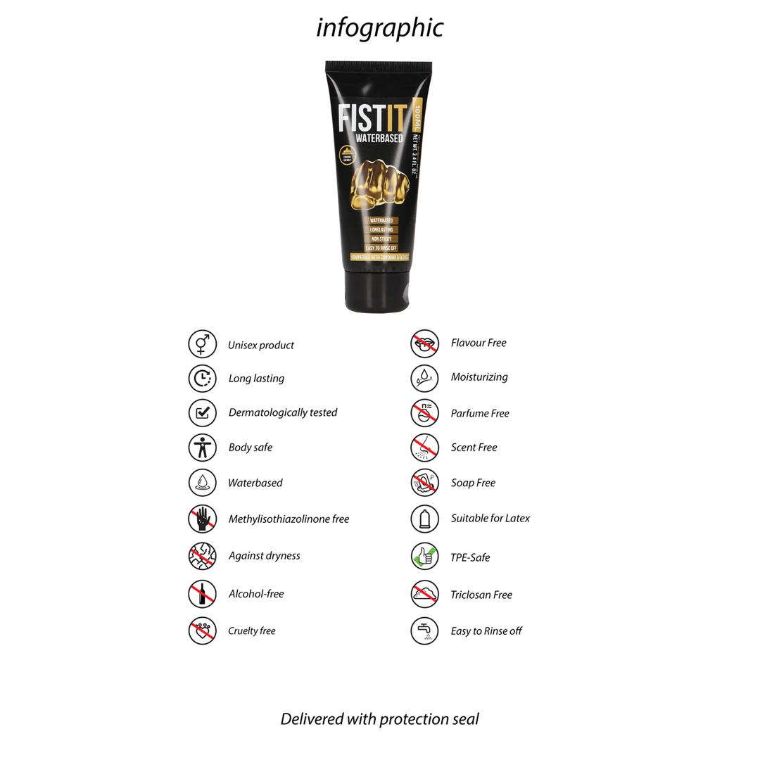 Gleitmittel auf Wasserbasis 100 ml | Sicher & Geruchsneutral Fist It