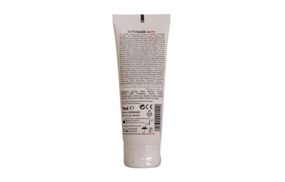 Superglide Edible Water-Based Lubricant - 3 fl oz / 75 ml